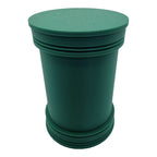 3CPrints injectable pen vial case closed with threaded sealing lid, green